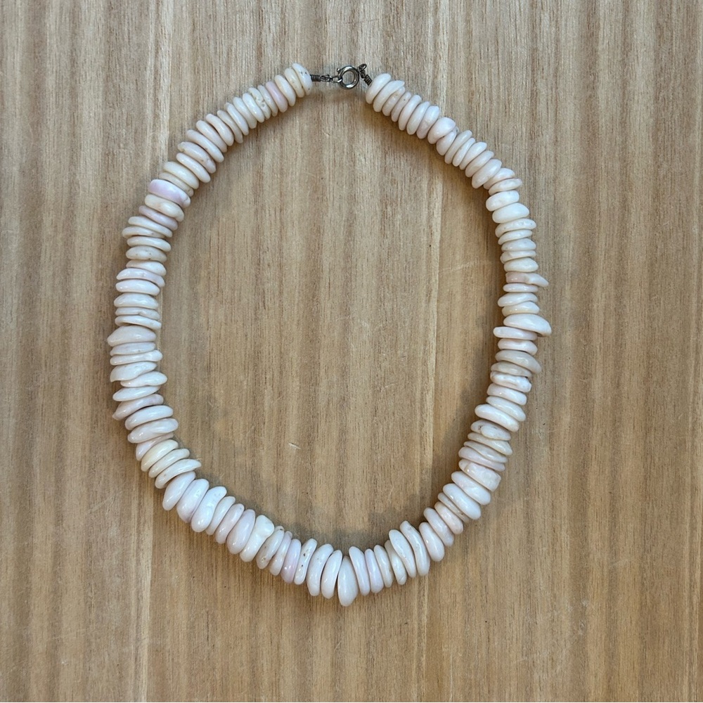 Vintage hand made puka shell necklace